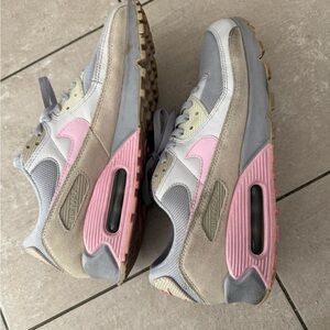 Nike Mens Air Max Sneakers - Pink and Gray